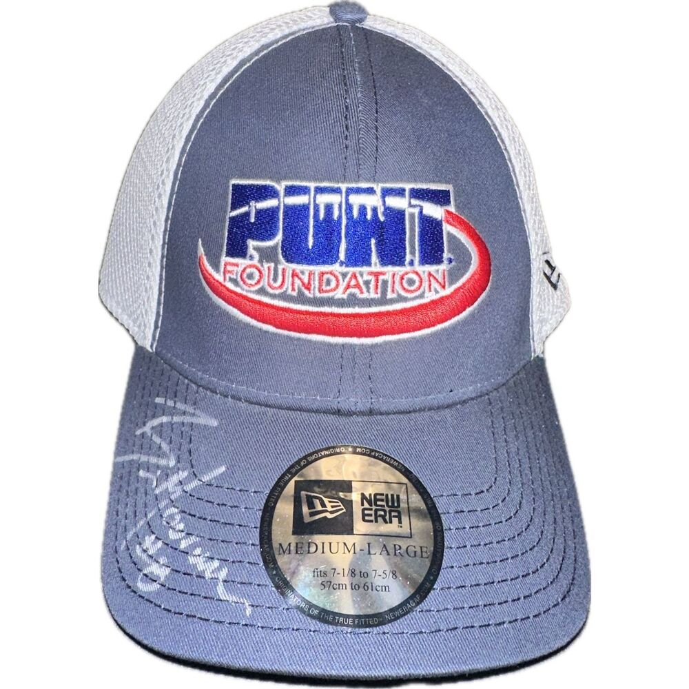Brian Moorman Punt Foundation Autograph New Era Hat Cap Buffalo Bills NFL Auto‎